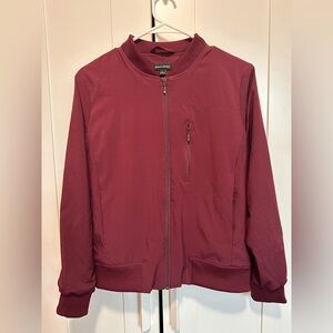 Banana Republic Women’s‎ Burgundy Lightweight Zip-Up Bomber Jacket size S
